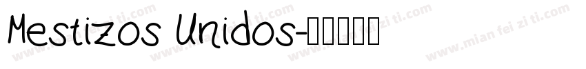 Mestizos Unidos字体转换